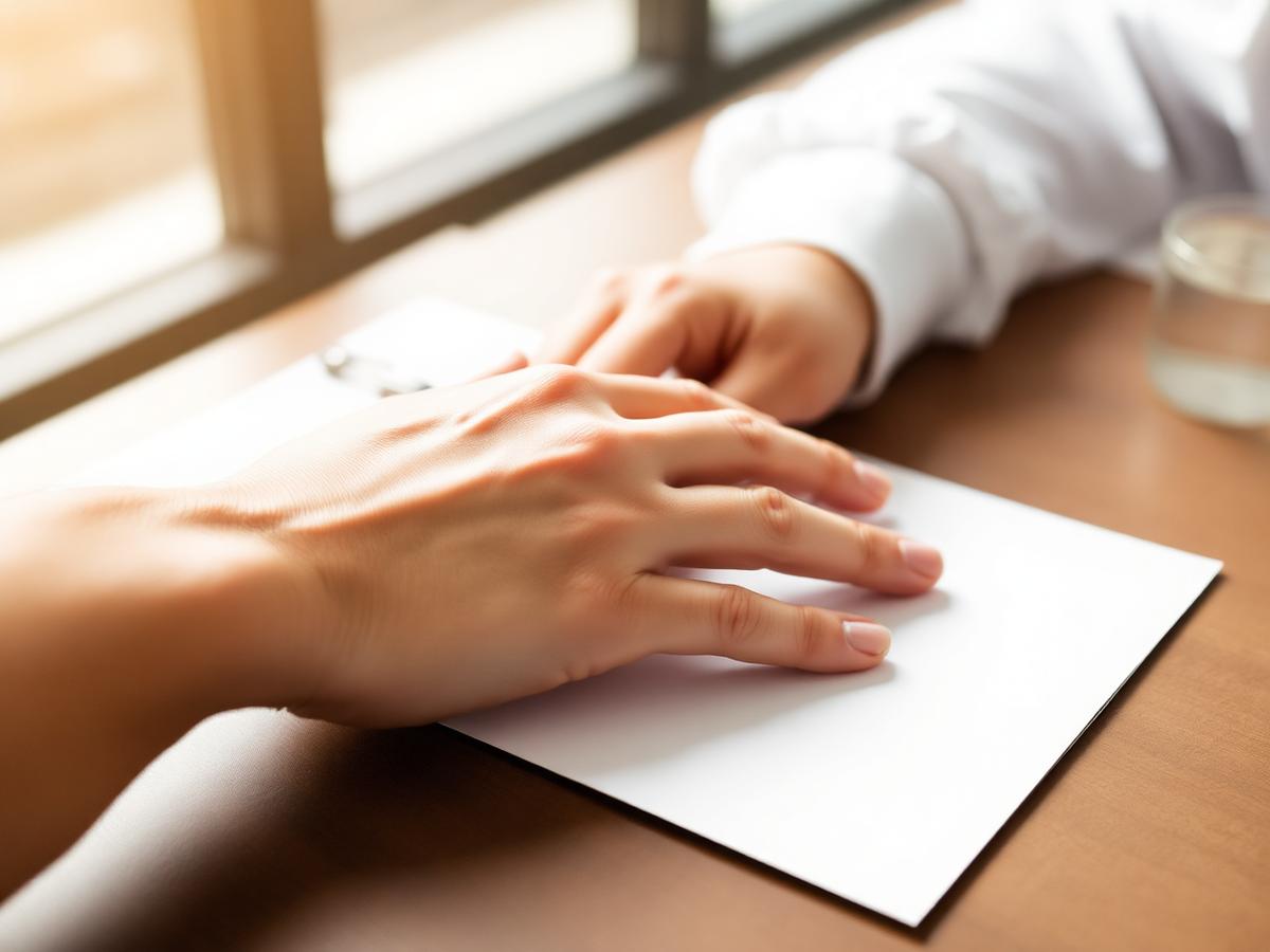 Professional ink fingerprinting on official immigration cards